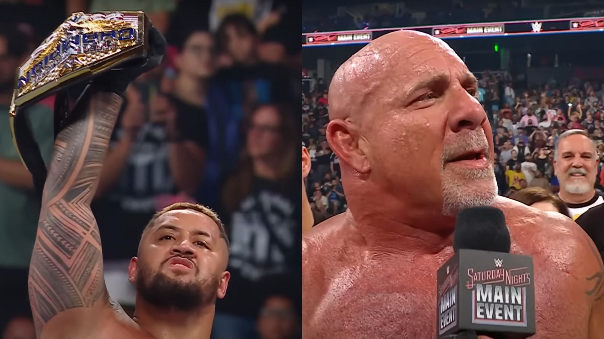 Solo Sikoa (left) and Goldberg (right) [Image Credits: WWE