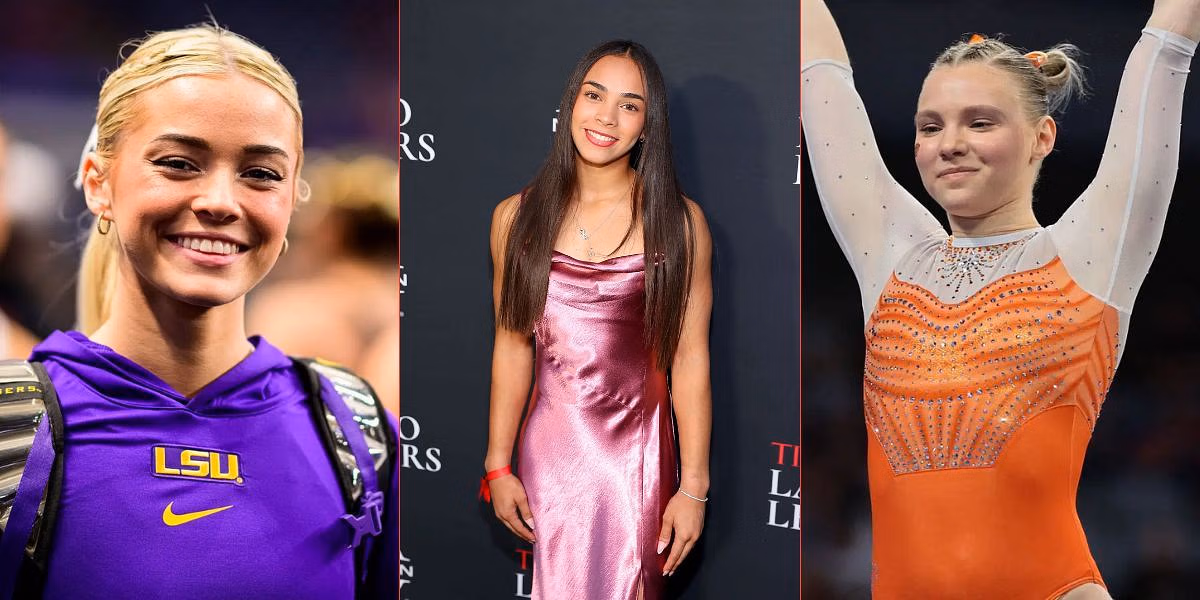 Olivia Dunne and Jade Carey react to Olympic champion Hezly Rivera launching her signature leotard line