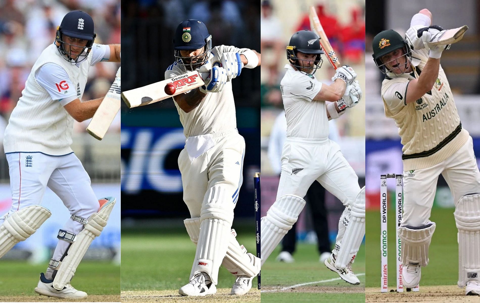 Joe Root, Virat Kohli, Kane Williamson and Steve Smith, Fab 4