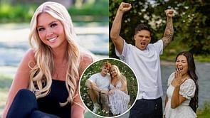 Dillon Gabriel's fiancée Zo Caswell links up with Terrance Ferguson and Sophia Meyer hours before young couple's wedding day