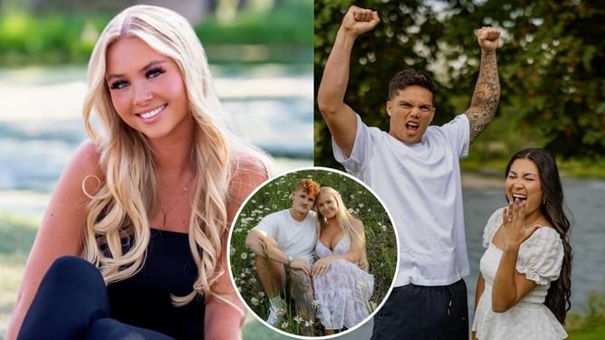 Dillon Gabriel's fiancée Zo Caswell links up with Terrance Ferguson and Sophia Meyer hours before young couple's wedding day
