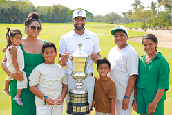 Tony Finau writes a proud message for his ‘big dawg’ as he achieves major career milestone