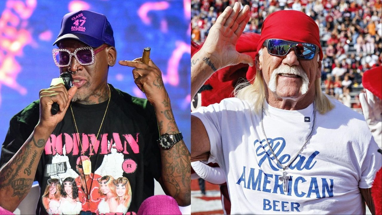 Dennis Rodman once missed NBA Finals practice to fight alongside Hulk Hogan [Picture Credit: Getty]