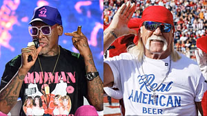 When Hulk Hogan sent Dennis Rodman a private jet to force him into WWE event