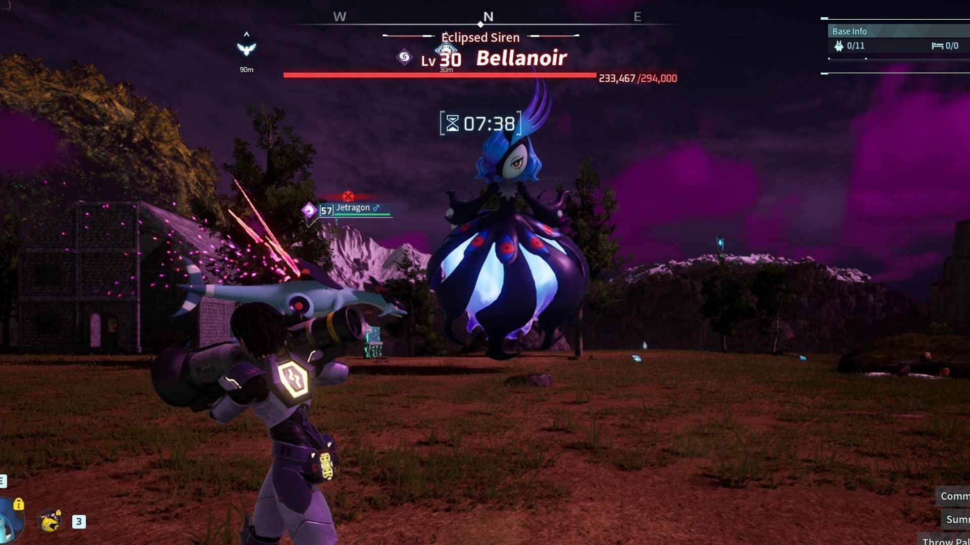 Even base Bellanoir fight in Palworld can be challenging (Image via Pocketpair)