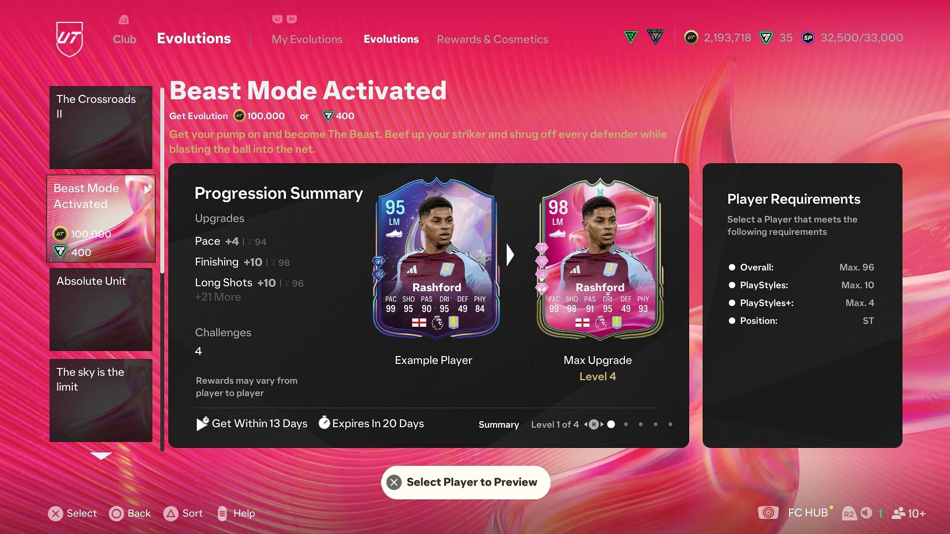 The requirements (Image via EA Sports)