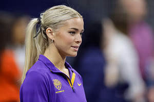 Olivia Dunne reacts as LSU assistant coach and ex-gymnast Ashleigh Gnat shares emotional career update