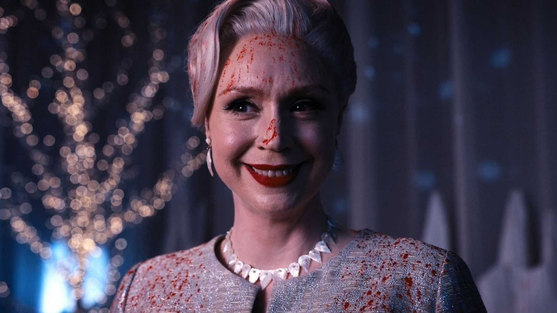 Gwendoline Christie stars as Principal Weems in Wednesday season 1 (Image via Netflix)