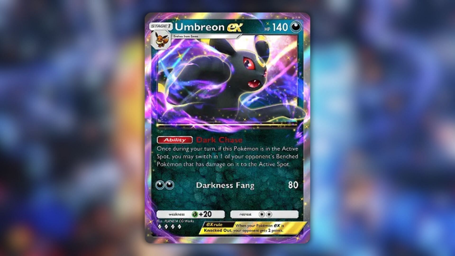 Umbreon ex&#039;s card (Image via The Pokemon Company)