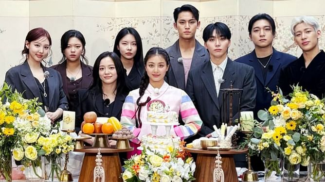 "If only they didnt ship every idol interaction" - Fans react to Jihyo & Mingyu's viral moment, call for normalized male-female K-pop friendships