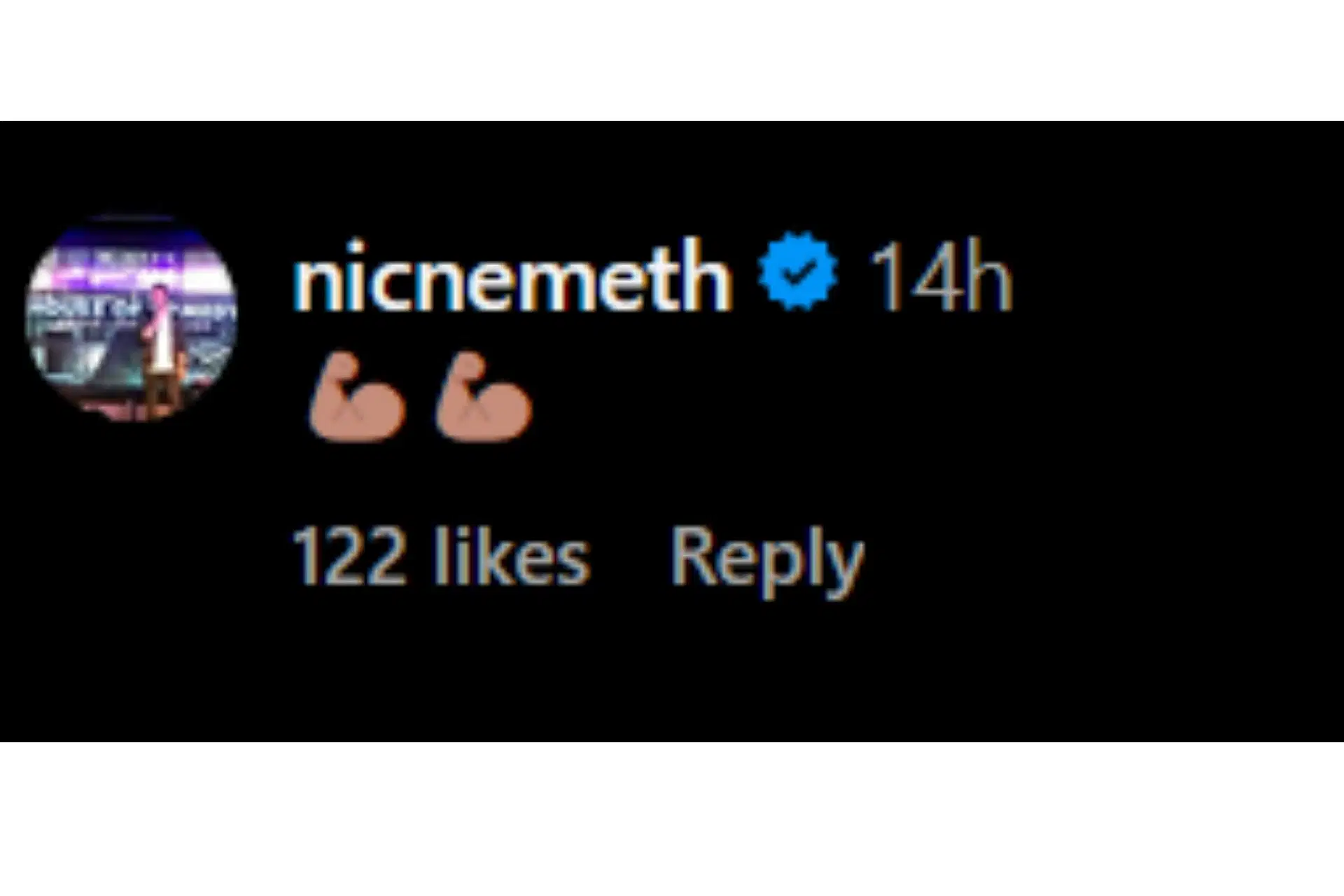 Nic Nemeth comments on Ric Flair&#039;s Instagram post. [Image via The Nature Boy&#039;s IG]