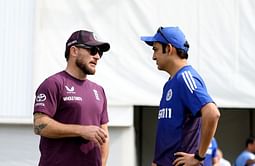 Old picture of Brendon McCullum interacting with Lee Fortis while standing on The Oval pitch goes viral after Gautam Gambhir controversy