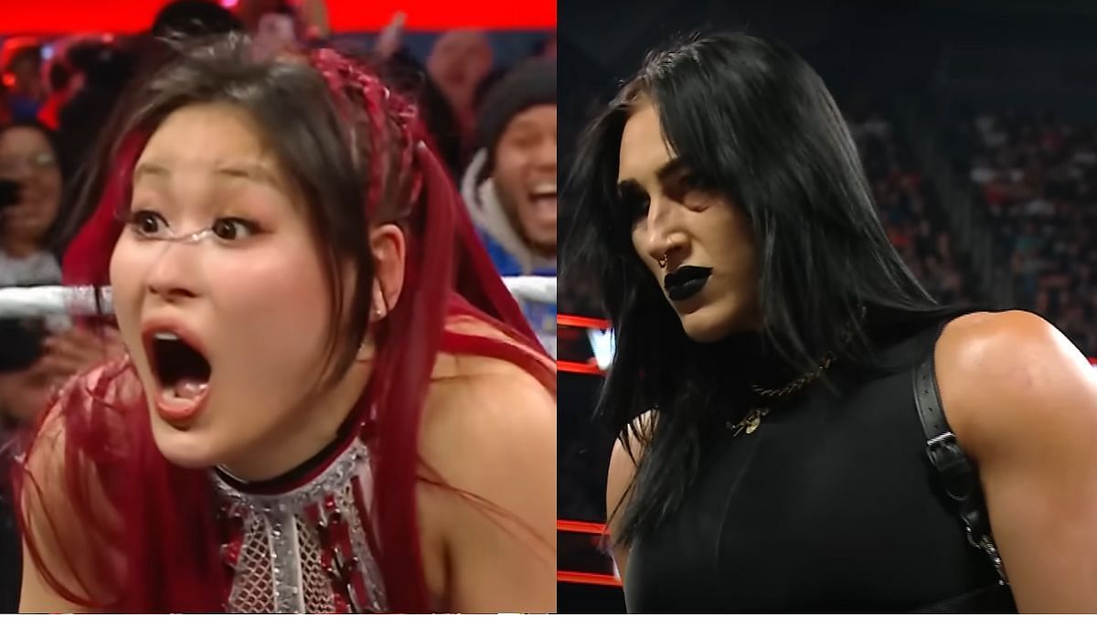 IYO SKY (Left), Rhea Ripley (Right) [Images via WWE on YouTube]