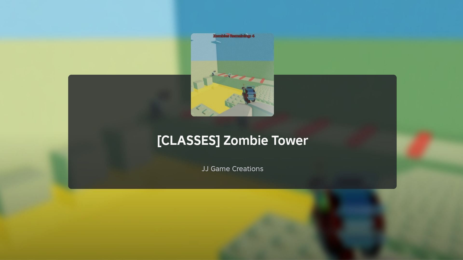 Zombie Tower loading screen