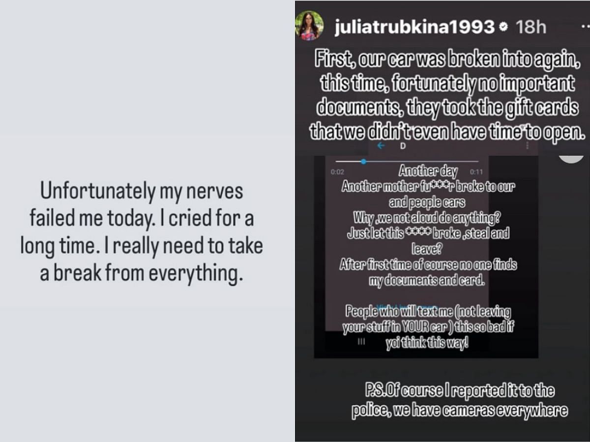 Julia shares her thoughts on Instagram (Images via Instagram/@juliatrubkina1993)