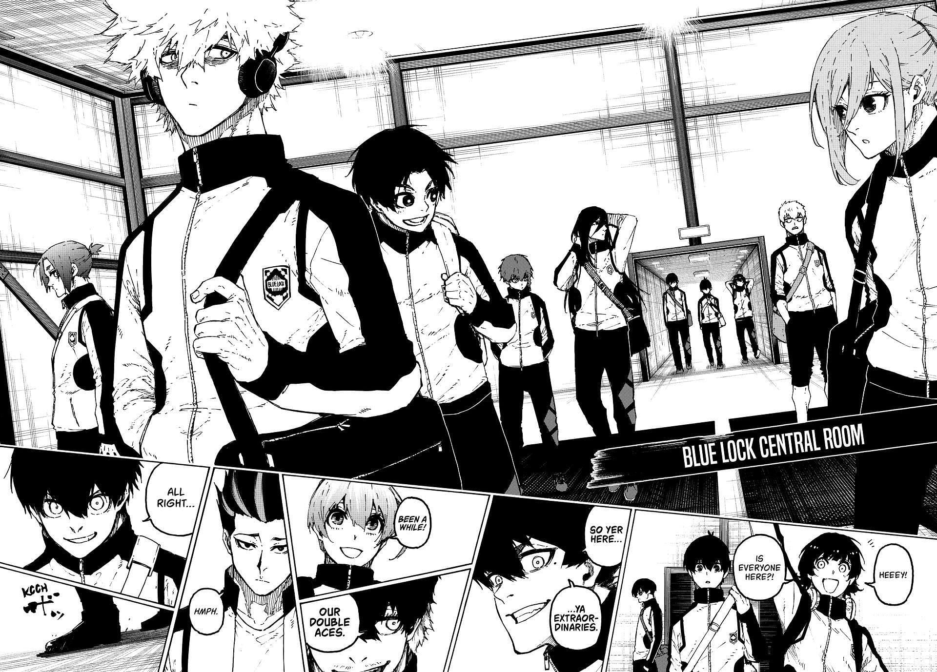 Blue Lock Japan players as seen in Blue Lock (Image via Kodansha)