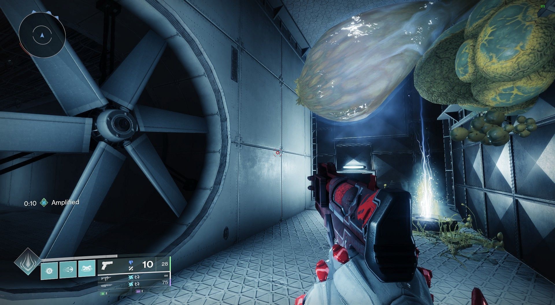 Flower and fan inside the hole for the first Intrinsic (Image via Bungie)