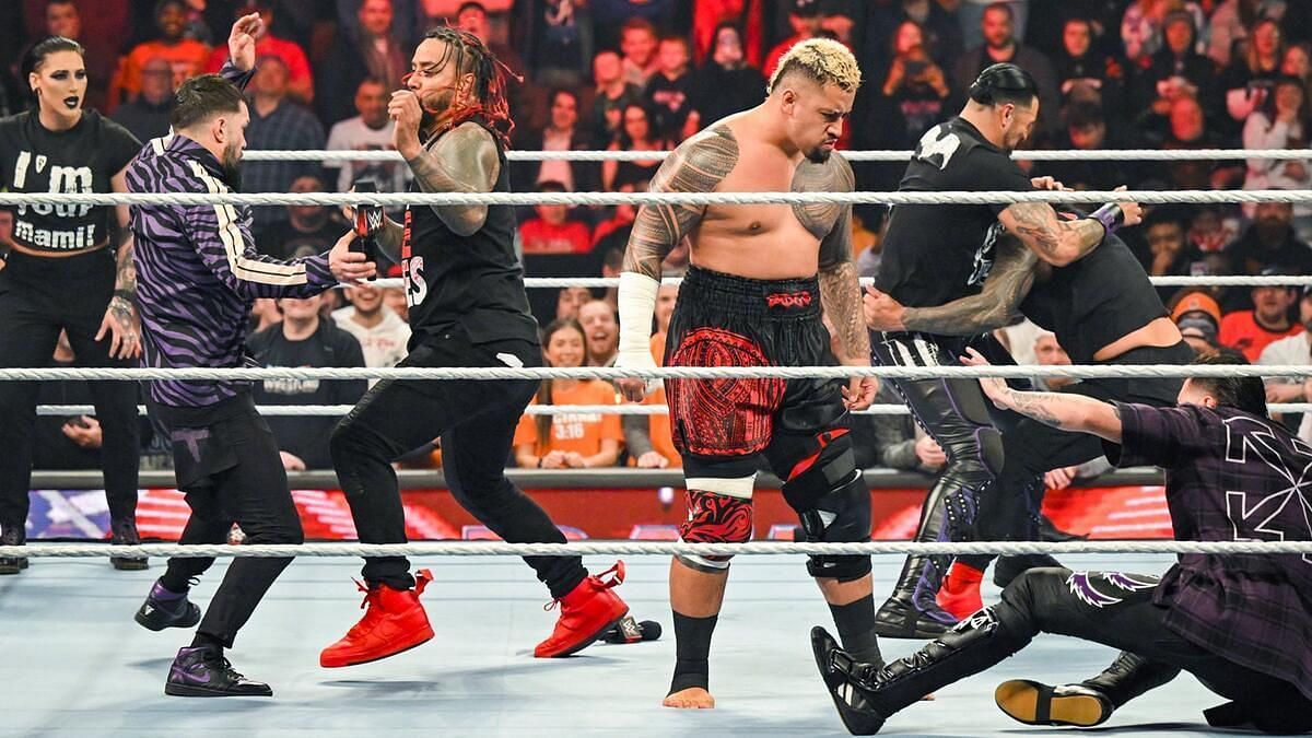 The Judgment Day and Roman Reigns&#039; Bloodline [Image Credits: wwe.com]