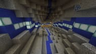 Elytra Fall is also an old and established elytra obstacle course (Image via MinecraftMaps/pi314159265358978)