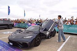 George Russell makes grand entry at Silverstone in ultra-rare Mercedes hypercar worth over $5M