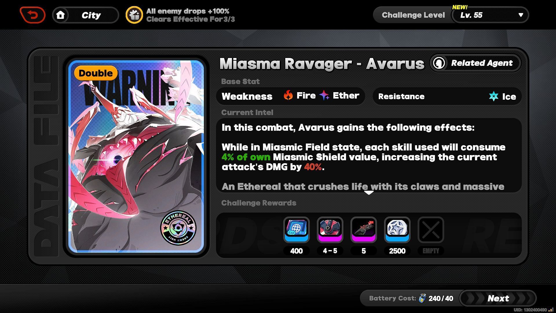 Miasma Ravager&mdash;Avarus Expert Challenge (Image via HoYoverse)