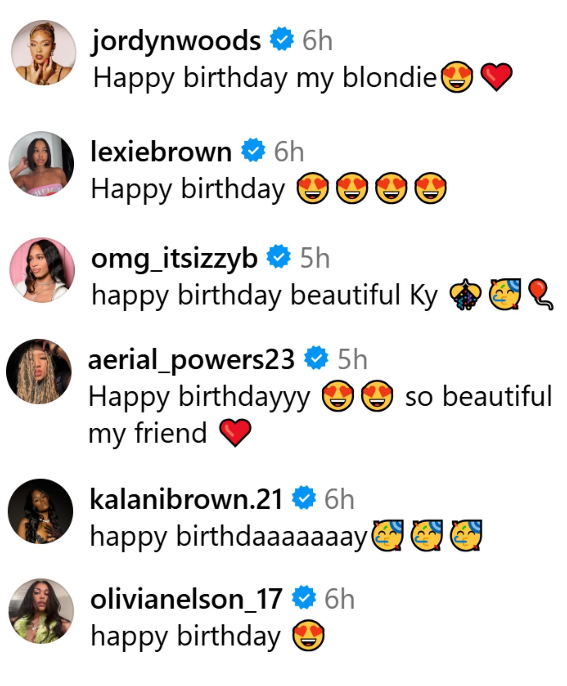 Basketball personalities greet Angel Reese&#039;s ex-teammate Kysre Gondrezick. (Photo: @kysrerae on IG)