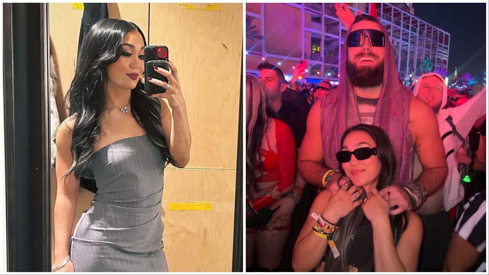 Roxanne Perez and Drake Morreaux. (Photos: @roxanne_wwe on IG)