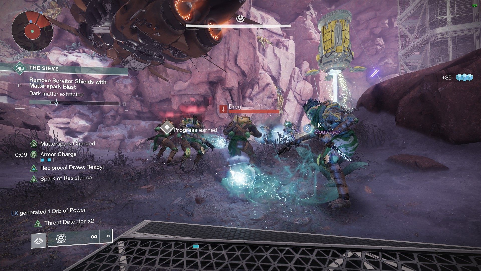 Destiny 2 Matterspark in the open world (Image via Bungie)