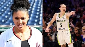 UConn's Azzi Fudd reacts to girlfriend Paige Bueckers' fiery start in Dallas Wings' game vs New York Liberty