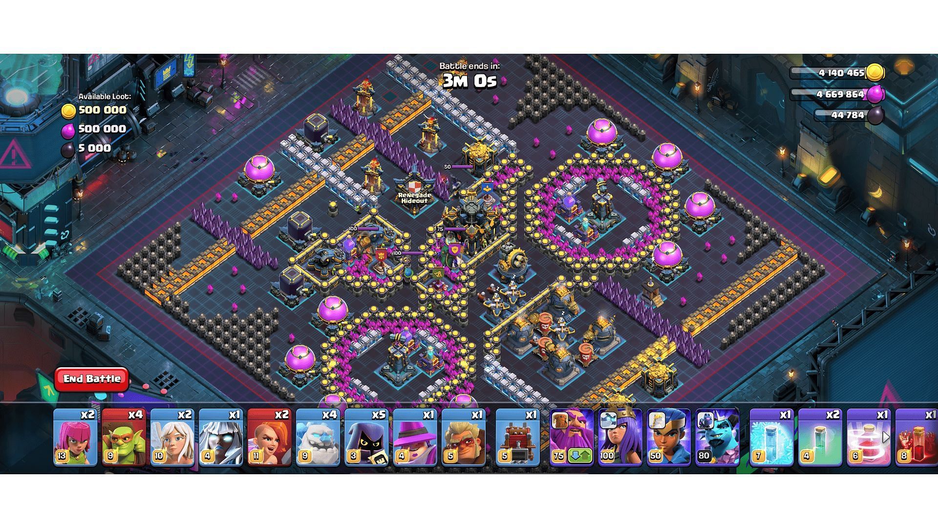 Base to conquer in the challenge (Image via Supercell)
