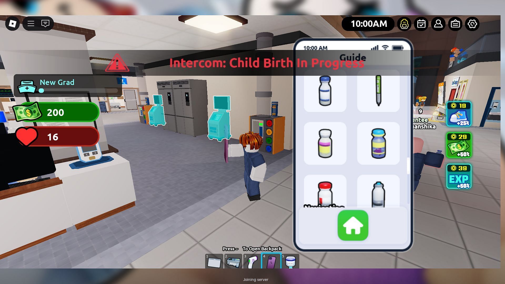 Use the phone to navigate (Image via Roblox)