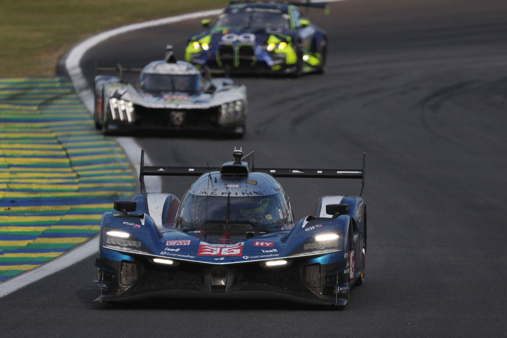 The #36 Alpine Endurance Team Alpine A424 of Jules Gounon, Frederic Makowiecki, and Mick Schumacher in action during the Six Hours of Sao Paulo at Autodromo de Interlagos on July 13, 2025, in Sao Paulo, Brazil - Source: Getty