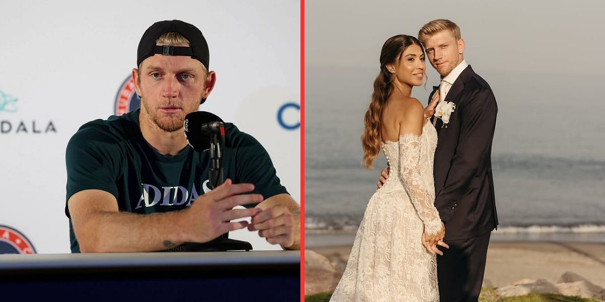Alejandro Davidovich Fokina (left, Source: Getty), Alejandro Davidovich Fokina with wife Paloma (right, Source: Instagram/aledavidovichofficial)