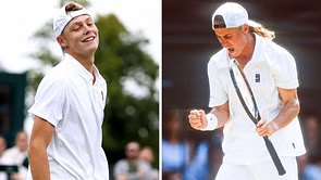 Looking like a carbon copy of his dad, Lleyton Hewitt's son Cruz makes a splash at Wimbledon with first juniors draw win