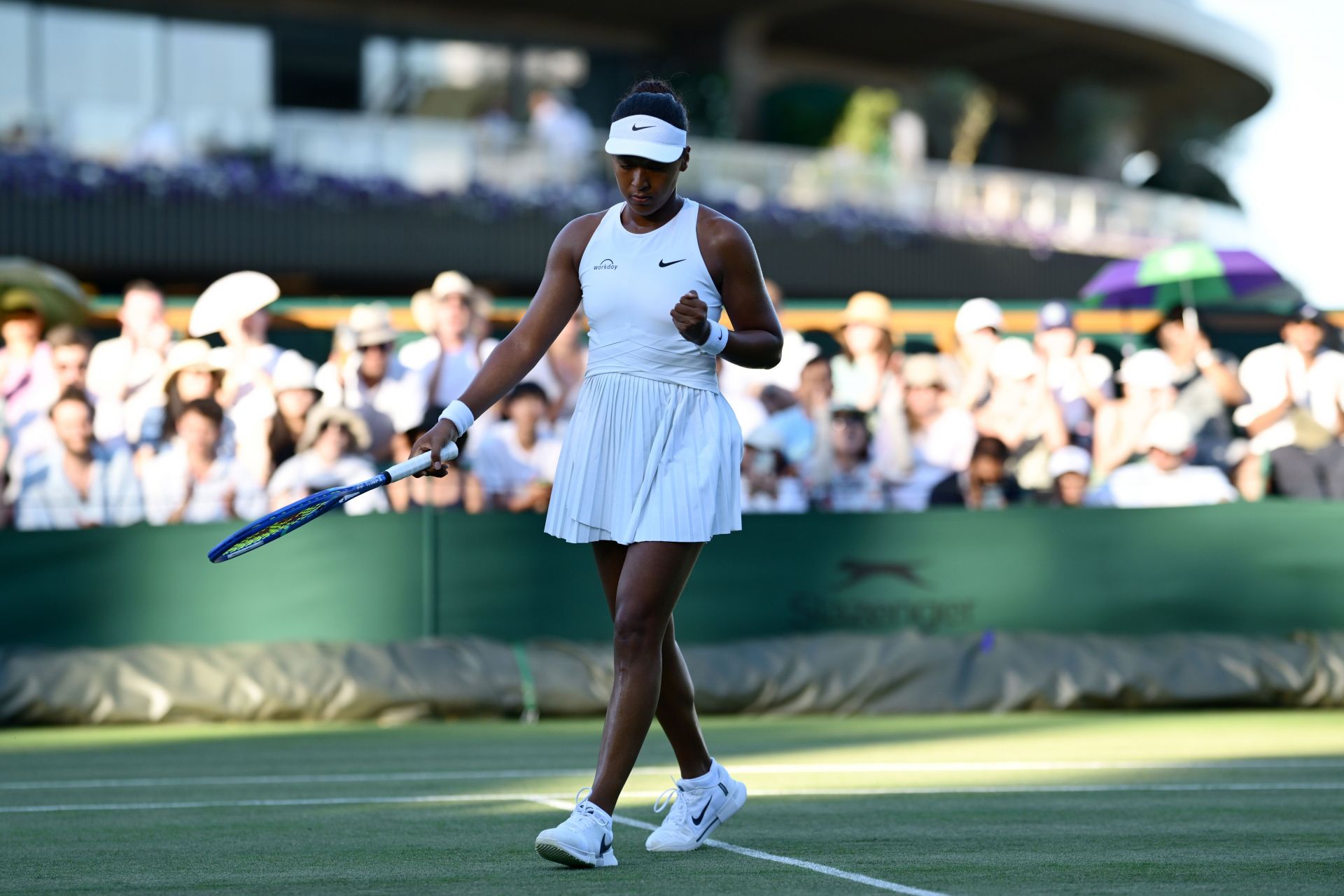 Osaka has never crossed the third round's obstacle to Wimbledon. (Source: Getty)