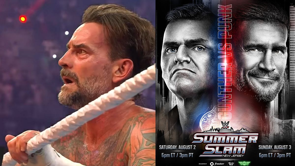 CM Punk vs. Gunther is set for SummerSlam! [Images via WWE.com &amp; WWE SummerSlam on X]