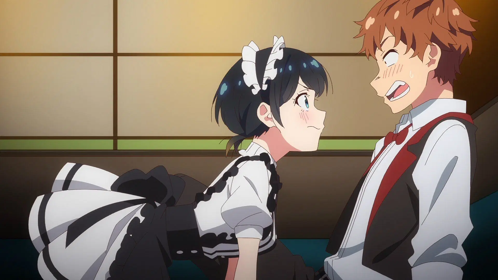 Ruka and Kazuya in Rent-A-Girlfriend season 4 episode 1 (Image via TMS Entertainment)