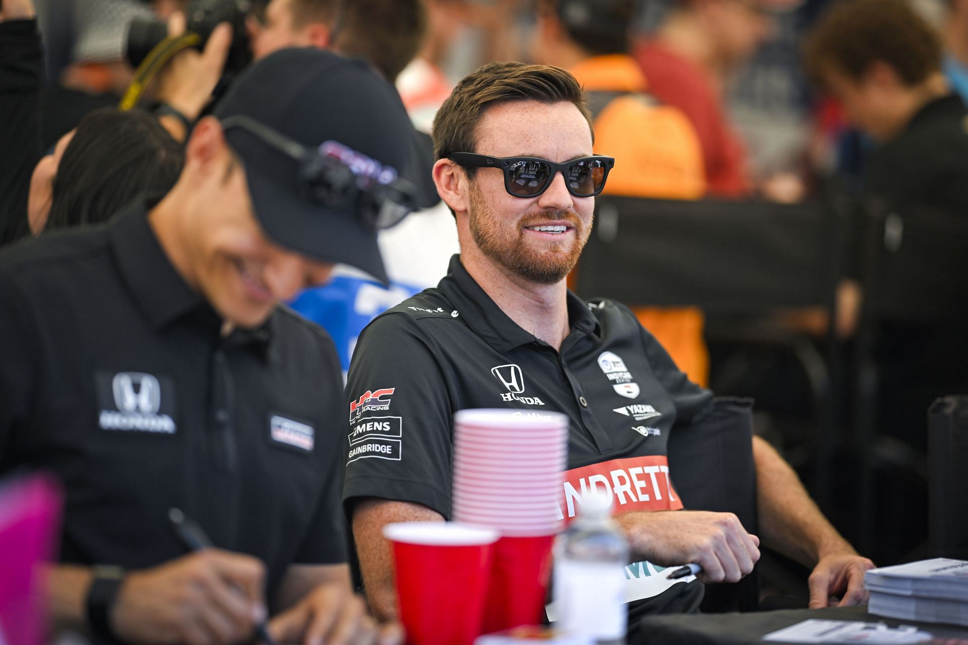 Alex Palou with Kyle Kirkwood at the IndyCar XPEL Grand Prix at Road America - Source: Getty