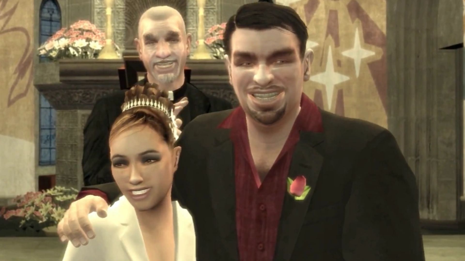 An image of Mallorie and Roman&rsquo;s marriage (Image via Rockstar Games)