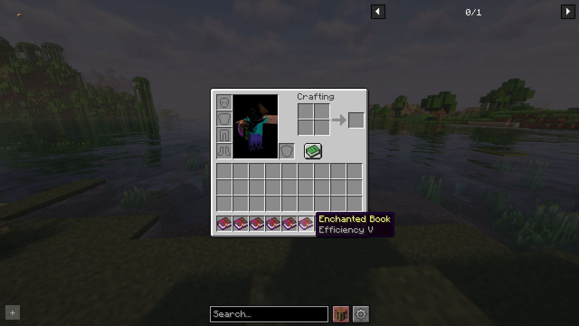 Efficiency allows players to mine blocks much faster (Image via Sportskeeda Gaming || Mojang Studios)