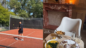 Evander Kane's fiancee Mara dines at Connor McDavid's wife Lauren's luxury bar and restaurant after tennis day out with beau
