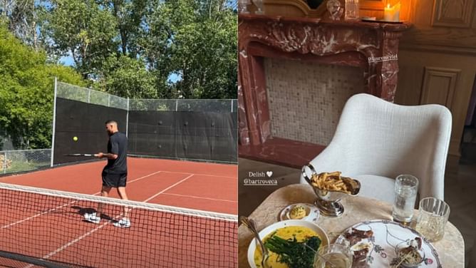 Evander Kane's fiancee Mara dines at Connor McDavid's wife Lauren's luxury bar and restaurant after tennis day out with beau