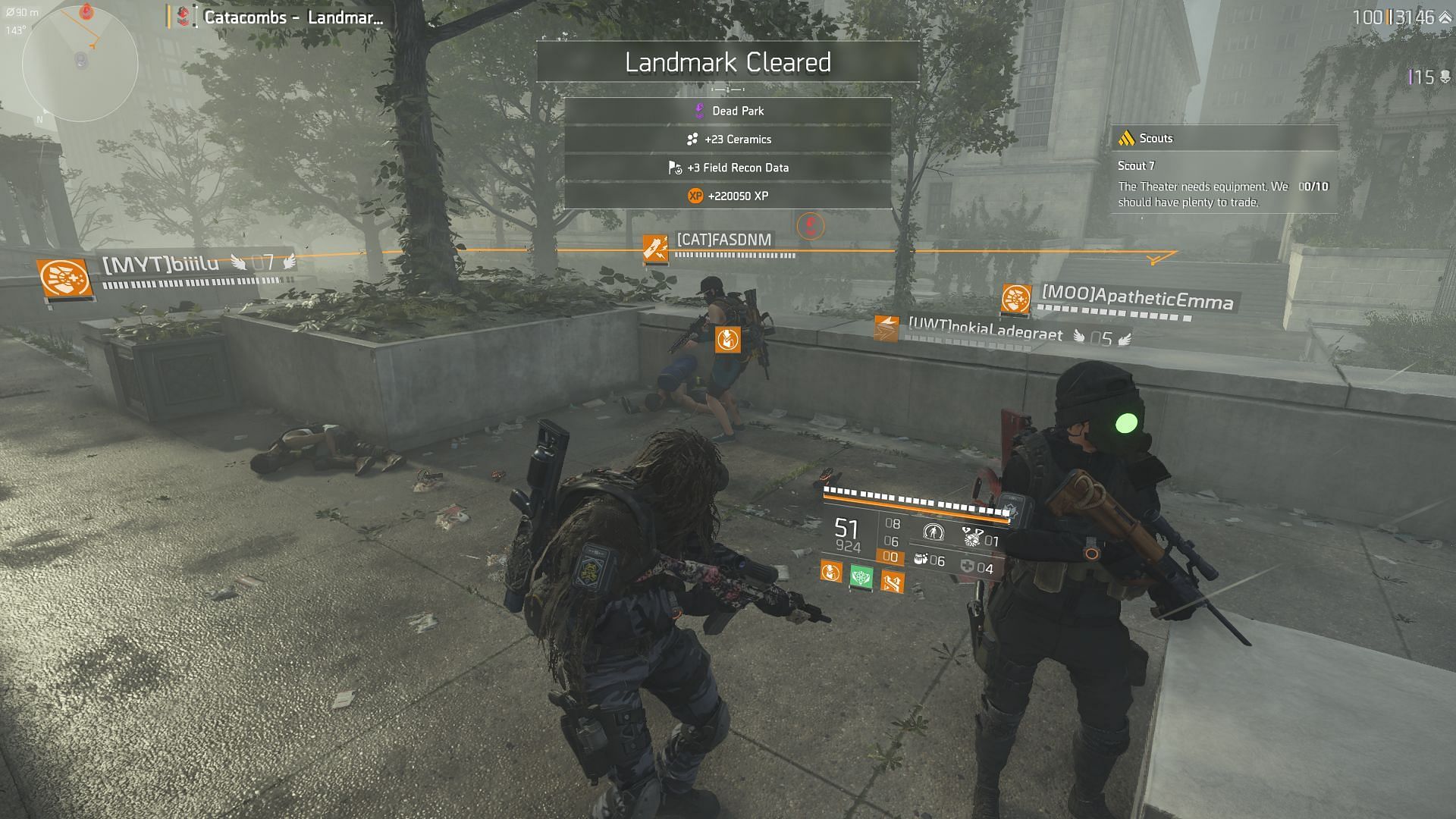 PvP content in the Dark Zone (Image via Sportskeeda Gaming || Ubisoft)