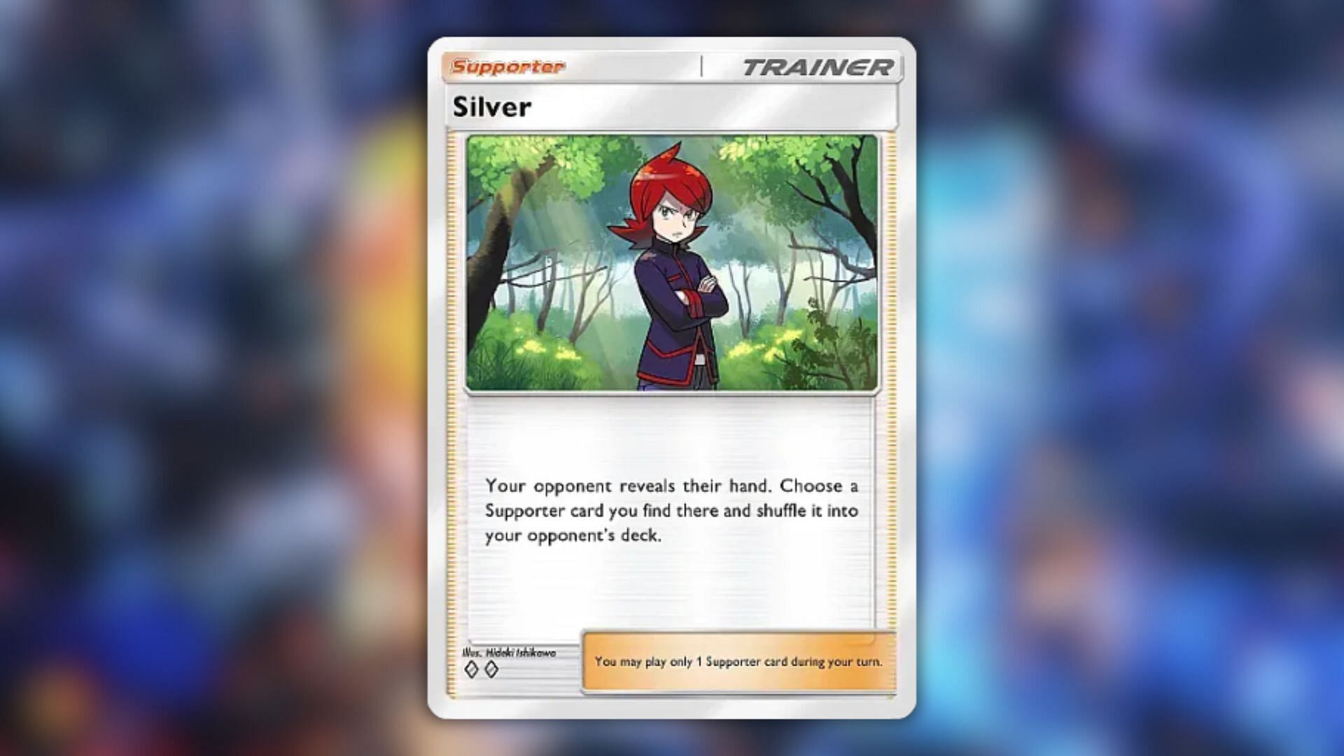 Silver&#039;s card (Image via The Pokemon Company)