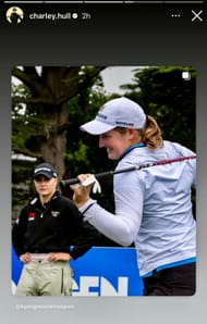 Charley Hull's Instagram story