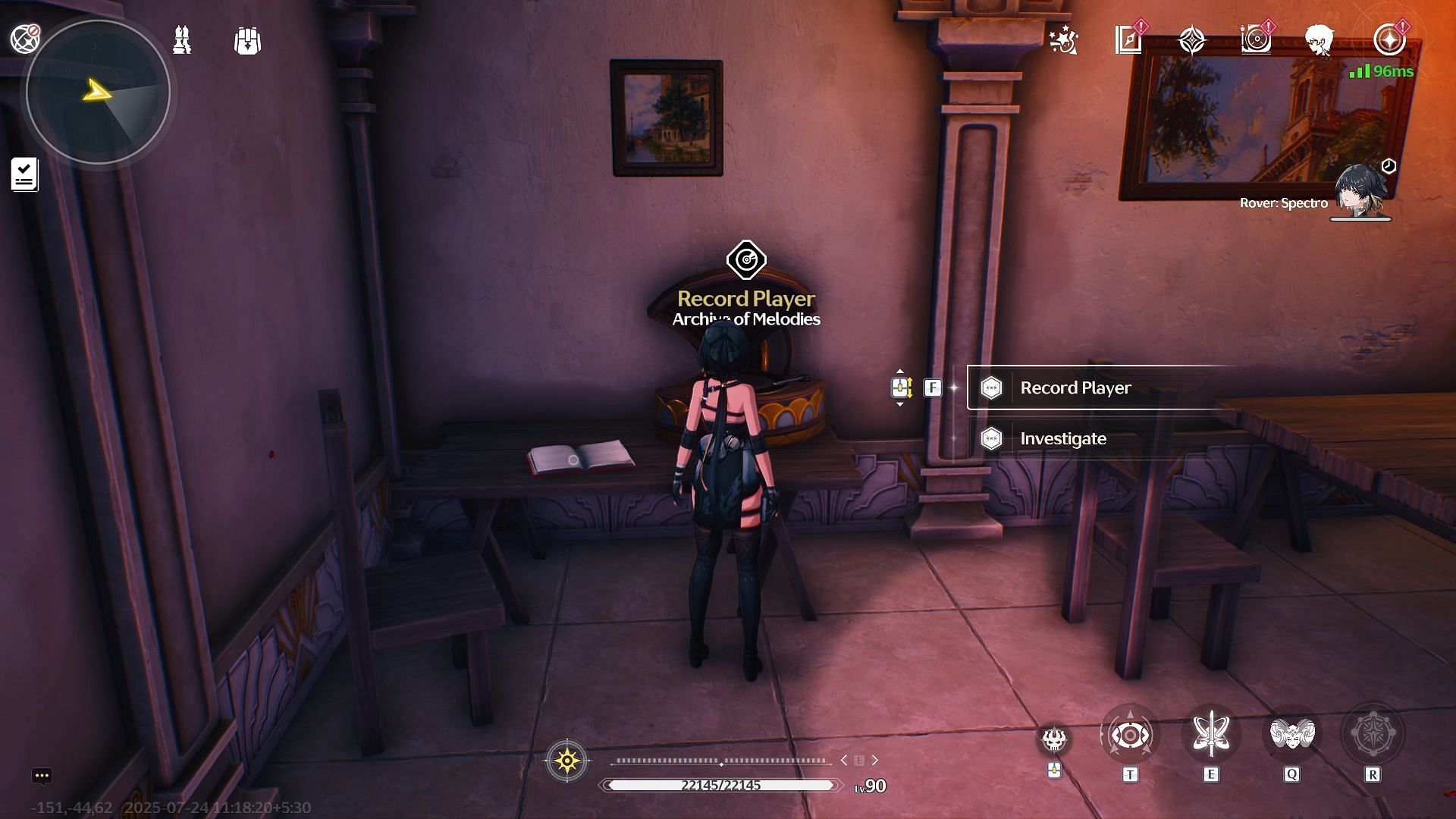 Play a piece of music on the gramophone in Phrolova&#039;s home (Image via Kuro Games)