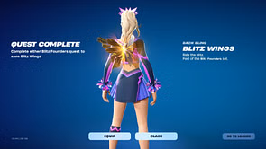 How to get Blitz Wings Back Bling in Fortnite for free