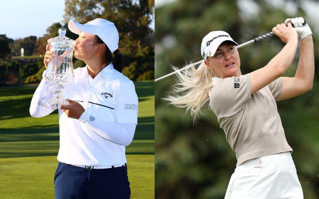 Charley Hull y Ruoning Yin (a través de Getty)