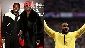 Noah Lyles’ fiancée Junelle Bromfield catches up with American's rival Kishane Thompson after latter leads Jamaica to World Championships spot
