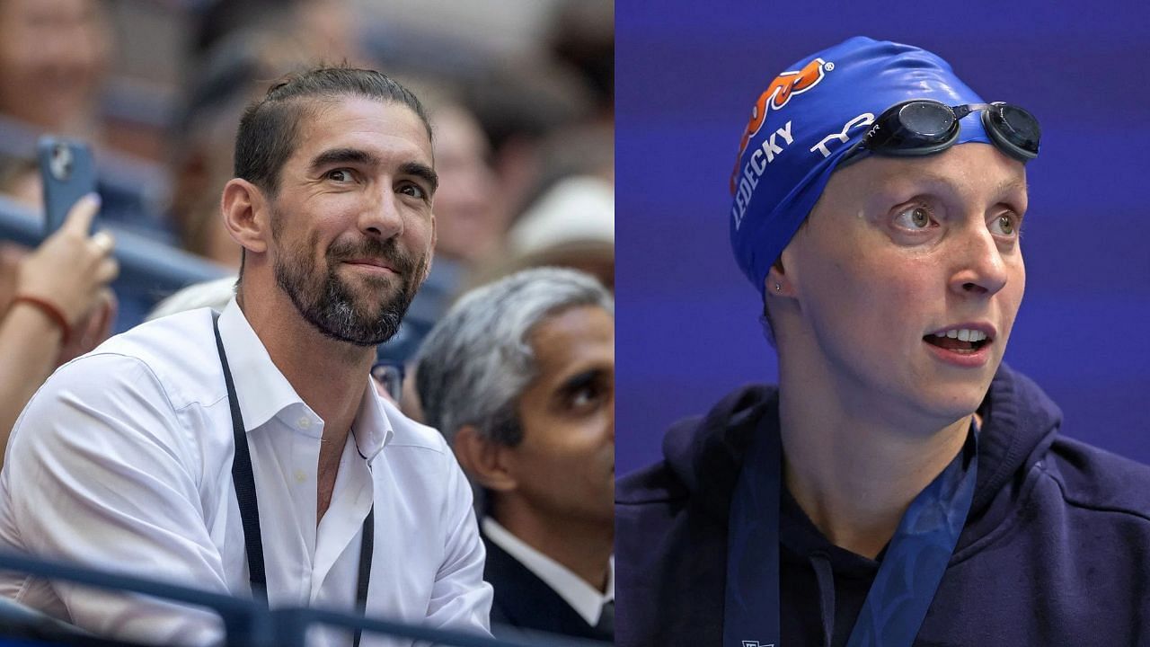 In Pictures: Michael Phelps and Katie Ledecky (Image via: Both Getty)